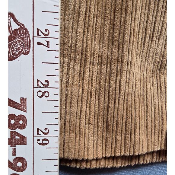 Vtg Bachrach Mens Pleated Corduroy Pants Trousers 33x29.5 Tapered Caramel Brown - Picture 8 of 10